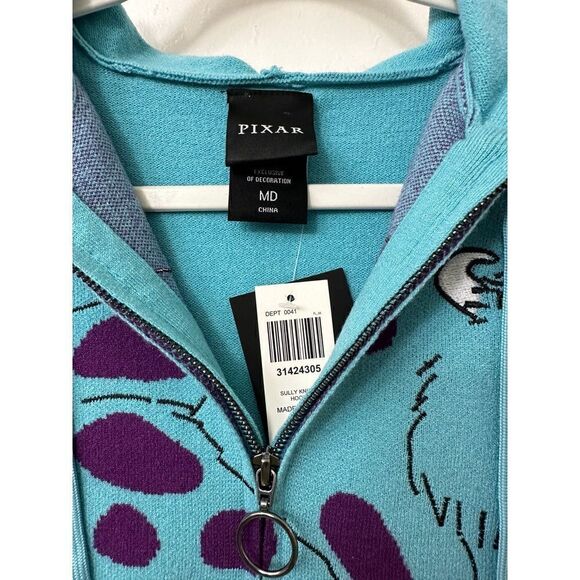 Disney Pixar Monsters, Inc. Sully Women's Knit Zippered Hoodie Size M - Picture 2 of 9